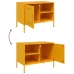 Mueble de TV de acero amarillo mostaza 68x39x50,5 cm