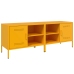 Muebles para TV 2 piezas acero amarillo mostaza 68x39x50,5 cm