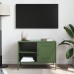 Mueble de TV de acero verde oliva 68x39x50,5 cm