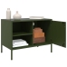 Mueble de TV de acero verde oliva 68x39x50,5 cm