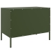 Mueble de TV de acero verde oliva 68x39x50,5 cm