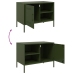 Mueble de TV de acero verde oliva 68x39x50,5 cm