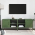 Muebles de TV 2 piezas acero verde oliva 68x39x50,5 cm