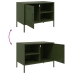 Muebles de TV 2 piezas acero verde oliva 68x39x50,5 cm