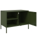 Muebles de TV 2 piezas acero verde oliva 68x39x50,5 cm