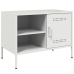 Mueble de TV de acero blanco 68x39x50,5 cm