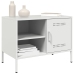 Mueble de TV de acero blanco 68x39x50,5 cm