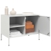 Mueble de TV de acero blanco 68x39x50,5 cm