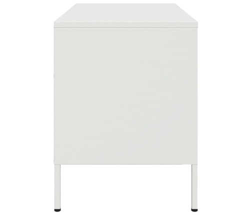 Mueble de TV de acero blanco 68x39x50,5 cm