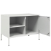 Mueble de TV de acero blanco 68x39x50,5 cm