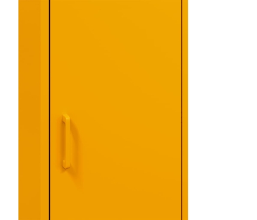 Aparador de acero amarillo mostaza 36x39x113 cm