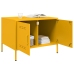 Mesa de centro acero amarillo mostaza 68x50x50,5 cm