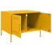 Mesa de centro acero amarillo mostaza 68x50x50,5 cm