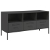 Mueble para TV acero negro 100,5x39x50,5 cm