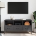 Mueble para TV acero negro 100,5x39x50,5 cm