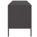 Mueble para TV acero negro 100,5x39x50,5 cm