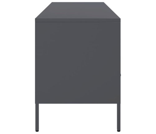 Mueble para TV acero gris antracita 100,5x39x50,5 cm