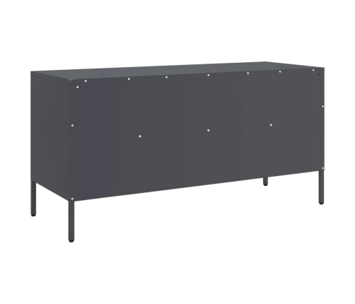 Mueble para TV acero gris antracita 100,5x39x50,5 cm