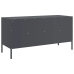 Mueble para TV acero gris antracita 100,5x39x50,5 cm