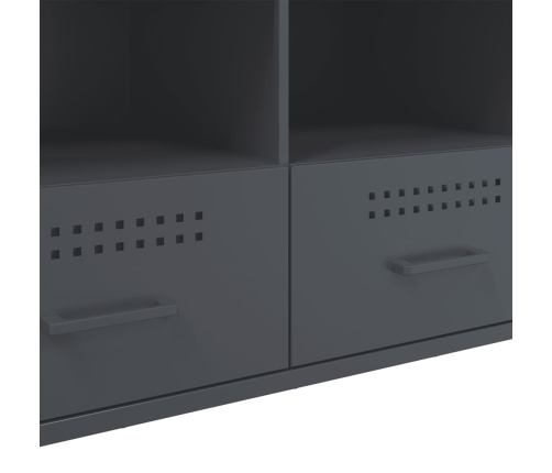 Mueble para TV acero gris antracita 100,5x39x50,5 cm