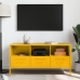 Mueble de TV acero laminado en frío amarillo 100,5x39x50,5 cm