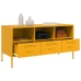 Mueble de TV acero laminado en frío amarillo 100,5x39x50,5 cm