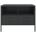 Mueble para TV acero negro 68x39x50,5 cm