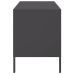 Mueble para TV acero negro 68x39x50,5 cm