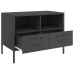 Muebles para TV 2 unidades acero negro 68x39x50,5 cm