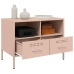 Mueble para TV acero rosa 68x39x50,5 cm