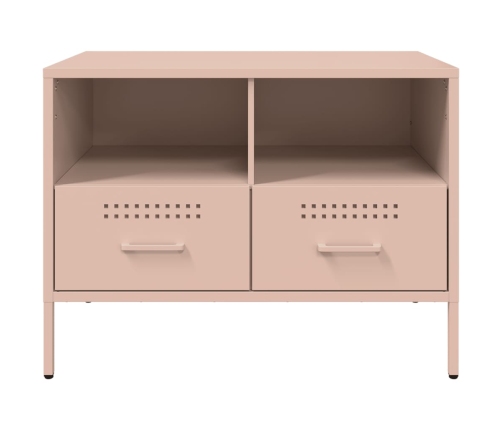 Mueble para TV acero rosa 68x39x50,5 cm