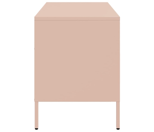 Mueble para TV acero rosa 68x39x50,5 cm