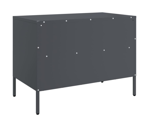 Mueble de TV acero laminado en frío antracita 68x39x50,5 cm