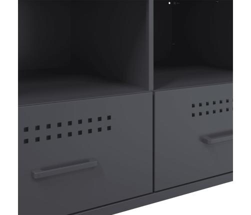 Muebles para TV 2 unidades acero gris antracita 68x39x50,5 cm