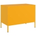 Muebles para TV 2 unidades acero amarillo mostaza 68x39x50,5 cm