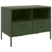 Mueble para TV acero verde oliva 68x39x50,5 cm