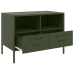 Mueble para TV acero verde oliva 68x39x50,5 cm