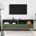 vidaXL Muebles de TV 2 piezas acero laminado verde oliva 68x39x50,5 cm