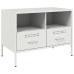 Mueble para TV acero blanco 68x39x50,5 cm