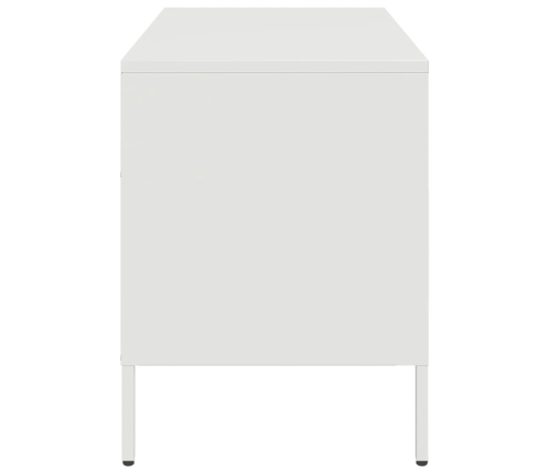 Mueble para TV acero blanco 68x39x50,5 cm