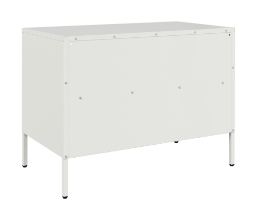 Mueble para TV acero blanco 68x39x50,5 cm