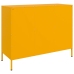 Aparador acero amarillo mostaza 100,5x39x79 cm