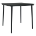Set comedor de jardín 5 piezas y cojines ratán sintético marrón