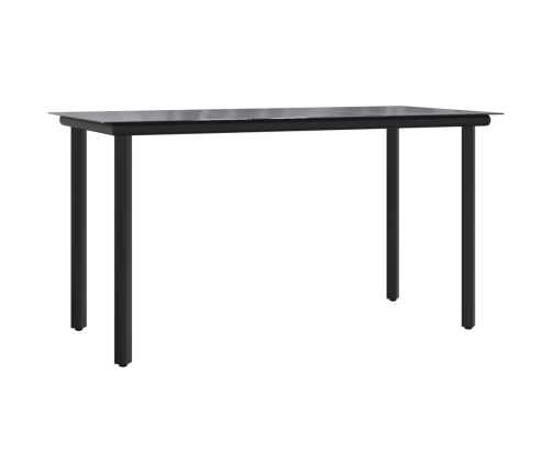 Set comedor de jardín 9 pzas con cojines ratán sintético beige