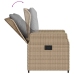 Set comedor de jardín 9 pzas con cojines ratán sintético beige