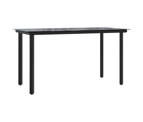 Set comedor de jardín 9 pzas con cojines ratán sintético beige