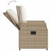 Set comedor de jardín 9 pzas con cojines ratán sintético beige