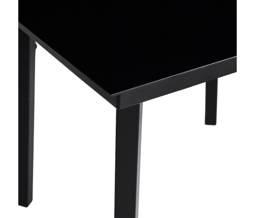 Set comedor de jardín 9 pzas cojines ratán sintético gris claro