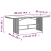 Set comedor jardín 9 pzas y cojines ratán sintético gris