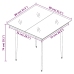Set comedor de jardín 3 piezas y cojines ratán sintético marrón
